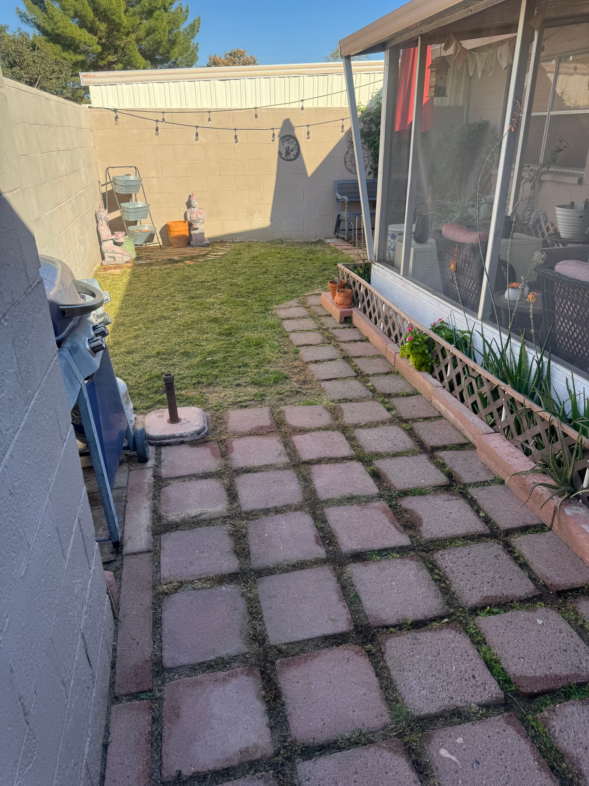 Gallery photos for Backyard Makeover with Lush Greenery and Cozy Patio: Image #2